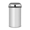 Brabantia Touch Bin Afvalemmer - 60 liter - metallic grey/brilliant steel SW1117338