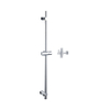 FugaFlow Eccelente Sobrado Glijstang - 90cm - met geïntegreerde wandaansluitbocht - Chroom SW1468246