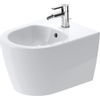Duravit Starck Me bidet mural compact 37x48cm avec trou de robinet avec trop-plein m. WG blanc mat SW358202