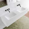 MONDIAZ LAGOM 150cm badmeubel solid surface talc 1 lade Wastafel cloud dubbel zonder kraangat SW409027 MONDIAZ LAGOM 150cm badmeubel solid surface talc 1 lade Wastafel cloud dubbel zonder kraangat SW409027