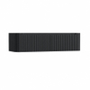 H&R Badmeubelen Juice Wastafelonderkast - 160x45x40cm - afgeronde hoeken - 3D-front - 2 lades - geïntegreerde greep - antraciet mat SW1259404