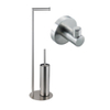 FugaFlow Eccelente Acces vrijstaande toiletrolhouder met toiletborstel - met handoekhaak - Geborsteld RVS PVD (RVS) SW1450731