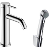 Hansgrohe Tecturis s 1 greeps wastafelkraan - 110 met bidette hendouche en shower hose - 160cm - hoogglans chroom SW918414