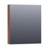 BRAUER Impress Deluxe armoire de toilette – 59 x 70 x 15 cm – LED directe – ouverture à gauche – Forest Cacao SW371830