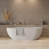 Ideavit Solidera Baignoire autoportante - 170x80x55cm - Solid surface - Ovale - Blanc mat SW857500