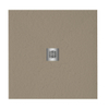 ZEZA Grade douchevloer - 90x90cm - antislip - antibacterieel - mineraalmarmer - vierkant - mat cream (taupe) SW1152876