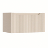 H&R Badmeubelen Juice Meuble sous vasque - 80x45x40cm - angle droit arrondi - 1 tiroir - poignée intégrée - Merino SW1488645