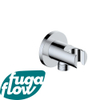 FugaFlow Eccelente Sobrado Coude pour flexible de douche avec rosace ronde Chrome SW1123334