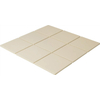The Mosaic Factory London mozaïektegel - 30x30cm - wand en vloertegel - vierkant - full body - Porselein - mat white (wit) SW1235307