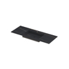 INK Post wastafel - 120x45x1cm - 1 wasbak - 1 kraangat - keramiek Lauren black mat SW693342