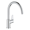 GROHE BauCurve Mitigeur de cuisine - haut - bec orientable - chrome SW225316