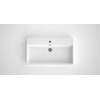 Bruynzeel Roma Keramische wastafel 80x12.5x46cm 1 kraangat wit SW377972 Bruynzeel Roma Keramische wastafel 80x12.5x46cm 1 kraangat wit SW377972