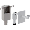 Geberit inbouwsifon - voor wastafel - met afdekplaat - met aansluitbocht van D - 32mm - 5/4" - D - 50 7950185