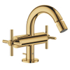 GROHE Atrio Robinet de bidet 1 trou taille m avec vidage avec poignées croisées cool sunrise SW354615 GROHE Atrio Robinet de bidet 1 trou taille m avec vidage avec poignées croisées cool sunrise SW354615