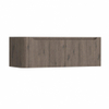 H&R Badmeubelen Juice Wastafelonderkast - 120x45x40cm - linkerhoek afgerond - 2 lades - geïntegreerde greep - Tucson oak SW1205693