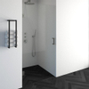 BRAUER Void nisdeur helder glas 100x200 omkeerbaar incl. glascoating PVD RVS-kleurig geborsteld SW223720