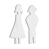 Tiger Deurschildjes Vrouw & Man RVS geborsteld 4x8.2x0.2cm SW25287 Tiger Deurschildjes Vrouw & Man RVS geborsteld 4x8.2x0.2cm SW25287