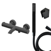 Adema Calypte Mitigeur baingnoire avec douchette à main Noir mat SW444767 Adema Calypte Mitigeur baingnoire avec douchette à main Noir mat SW444767