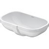 Duravit D-code Onderbouwwastafel - 49.5x32cm - zonder kraangat - met overloop - glans wit 0315114