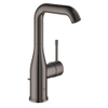 Grohe Essence New Wastafelkraan Opbouw - uitloop 12.7cm - L-size - hoge draaibare uitloop - waste - EcoJoy - hard graphite (antraciet) SW97496