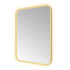 Hotbath &MORE Miroir éclairage LED direct et indirect chauffage de miroir color changing dimmable avec télécommande Laiton brossé PVD SW1246089