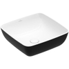 Villeroy & Boch Artis lavabo à poser - carré 41x41x12.5cm - sans trou de robinet sans trop-plein coal black SW68862