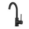 Wiesbaden Ribbd Mitigeur lavabo avec bec pivotant mat noir SW632120