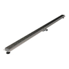 Brauer Douchegoot - 180x7.5cm - vloerflens - RVS - zwart SW771601 Brauer Douchegoot - 180x7.5cm - vloerflens - RVS - zwart SW771601