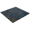 La Mosaic Factory Amsterdam carreau mosaïque - 32,2x32,2cm - carrelage mural et de sol - Carré - Verre Noir brillant SW62150