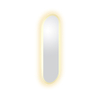 Clou Look at Me miroir 90x28cm éclairage à LED Ovale bord satiné Verre SW636637