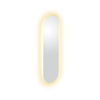 Clou Look at Me spiegel 90x28cm LED-verlichting Ovaal satijnrand Glas SW636637
