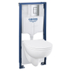 GROHE Bau Ceramic pack hangtoilet - 5 stuks in 2 dozen - chroom SW1477557