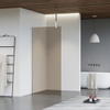 Fortifura Galeria Douche à l'italienne - 140x200cm - Fumé - Bras plafond - Chrome SW957430