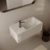 Ideavit Solidtetris Lavabo suspendu - 60x30x20 - solid surface - blanc mat SW1476805