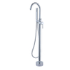 Best Design White badkraan vrijstaand 112cm met handdoucheset chroom SW373287 Best Design White badkraan vrijstaand 112cm met handdoucheset chroom SW373287