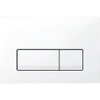 Plaque de commande Geberit Delta50 - chasse d'eau à 2 boutons - boutons rectangulaires - blanc alpin SW730587