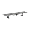 Hansgrohe RainDrain Compact Douchegoot - 80cm - vlakke installatie - brushed stainless steel SW1590319