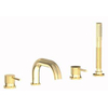 Plieger Roma afbouwdeel v. 4-gats badrandkraan met uitloop en handdouche goud SW444570 Plieger Roma afbouwdeel v. 4-gats badrandkraan met uitloop en handdouche goud SW444570