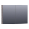 BRAUER Impress Deluxe armoire de toilette – 99 x 70 x 15 cm – LED directe – Driftwood SW499539