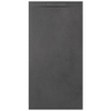 Zenon Essenza West Douchebak - 100x100cm - antislip - antibacterieel - mineraalmarmer - vierkant - Ego antraciet SW1182554