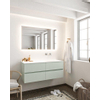 Mondiaz VICA ensemble de meuble de salle de bain - 120cm - meuble sous-vasque gris - 4 tiroirs - lavabo cloud droite - sans trou de robinet - miroir LED - version XL 60cm de haut SW1098192