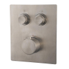Wiesbaden Caral Klik Pro partie apparente thermostat encastré 2 voies acier brossé PVD SW717347