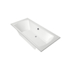 Xenz Robijn Baignoire duo - 190x90x48 - bonde Centrale - acrylique - blanc SW378332