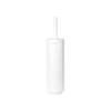 Brabantia MindSet Toiletborstelhouder - gesloten - rond - staand/wandmontage - mineral fresh white SW1407124