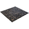 The Mosaic Factory Amsterdam mozaïektegel - 32.2x32.2cm - wand en vloertegel - Vierkant - Glas Black glans SW62137