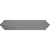 Terravito Ulvara carreau mural - 6.5x33.2cm - 8mm - Hexagone - Gris brillant SW359694