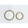Geberit Sigma50 bedieningsplaat - 2-toets spoeling - rond - dualflush - wit messing SW420762