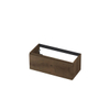 INK Wastafelonderkast - 100x45x40cm - 1 lade - greeploos - met houten keerlijst - MDF - Chocolate SW493735