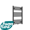 FugaFlow Eccelente Acces badkamer radiator 60x80cm recht middenaansluiting 362watt mat zwart - Black Friday - SW1123384