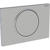 Geberit Sigma10 bedieningsplaat - spoel-stop spoeling - rond - vergrendeling geborsteld - gepolijst rvs geborsteld 0730031
